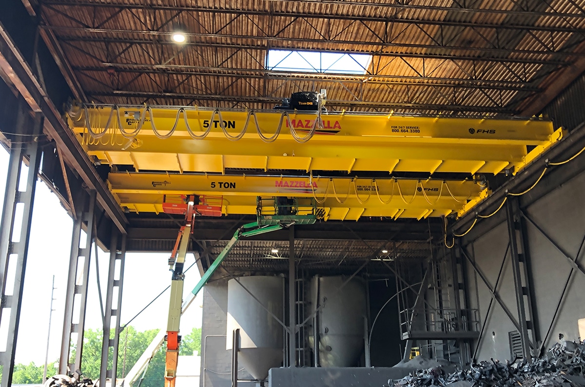 موارد سرویس شده در جرثقیل‌های سقفی